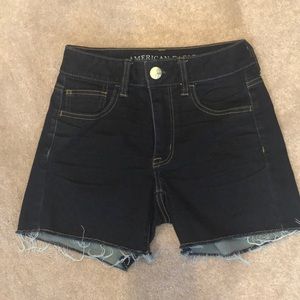American Eagle dark denim shorts